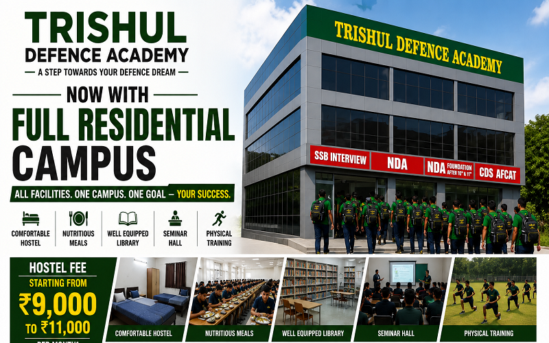 trishul defence academy hostel campus