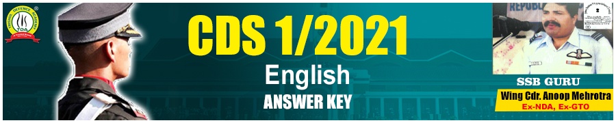CDS 1 2021 GK Analysis & Answer Key - Trishul Defence Academy