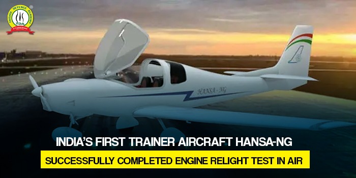 India’s first indigenous trainer aircraft, HANSA-NG