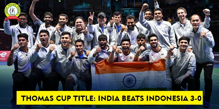 Thomas Cup Title: India beats Indonesia 3-0