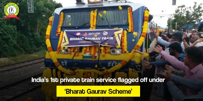 India’s 1st private train service flagged off under ‘Bharat Gaurav Scheme’