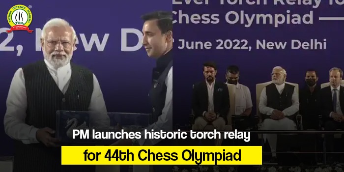PM launches historic torch relay for 44th Chess Olympiad