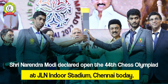 PM declares 44th Chess Olympiad open