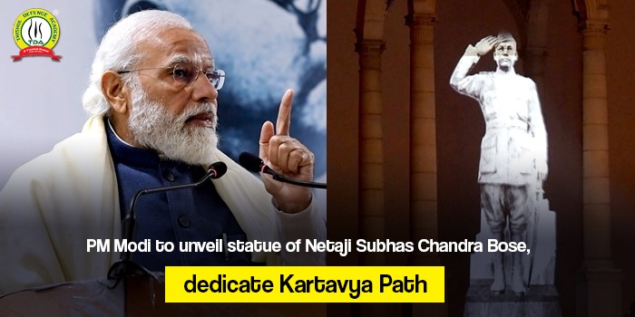 PM Modi to unveil statue of Netaji Subhas Chandra Bose