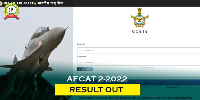 AFCAT 2 2022 result