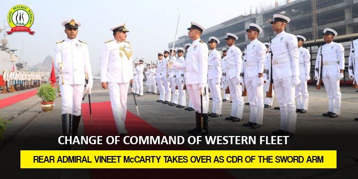 CHANGE OF COMMAND OF WESTERN FLEET