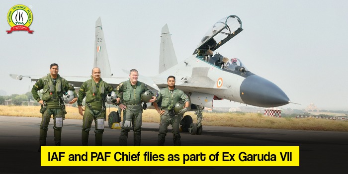 IAF and FASF Chiefs fly as part of Ex Garuda VII