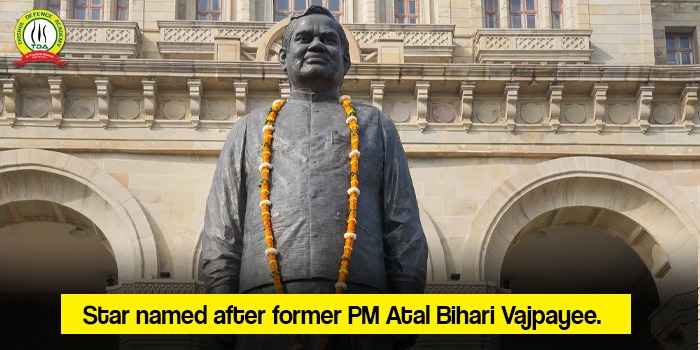 Star named after former PM Atal Bihari Vajpayee
