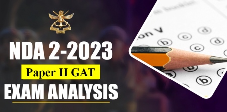 NDA 2 2023 GAT Exam Analysis - Download Answer Key