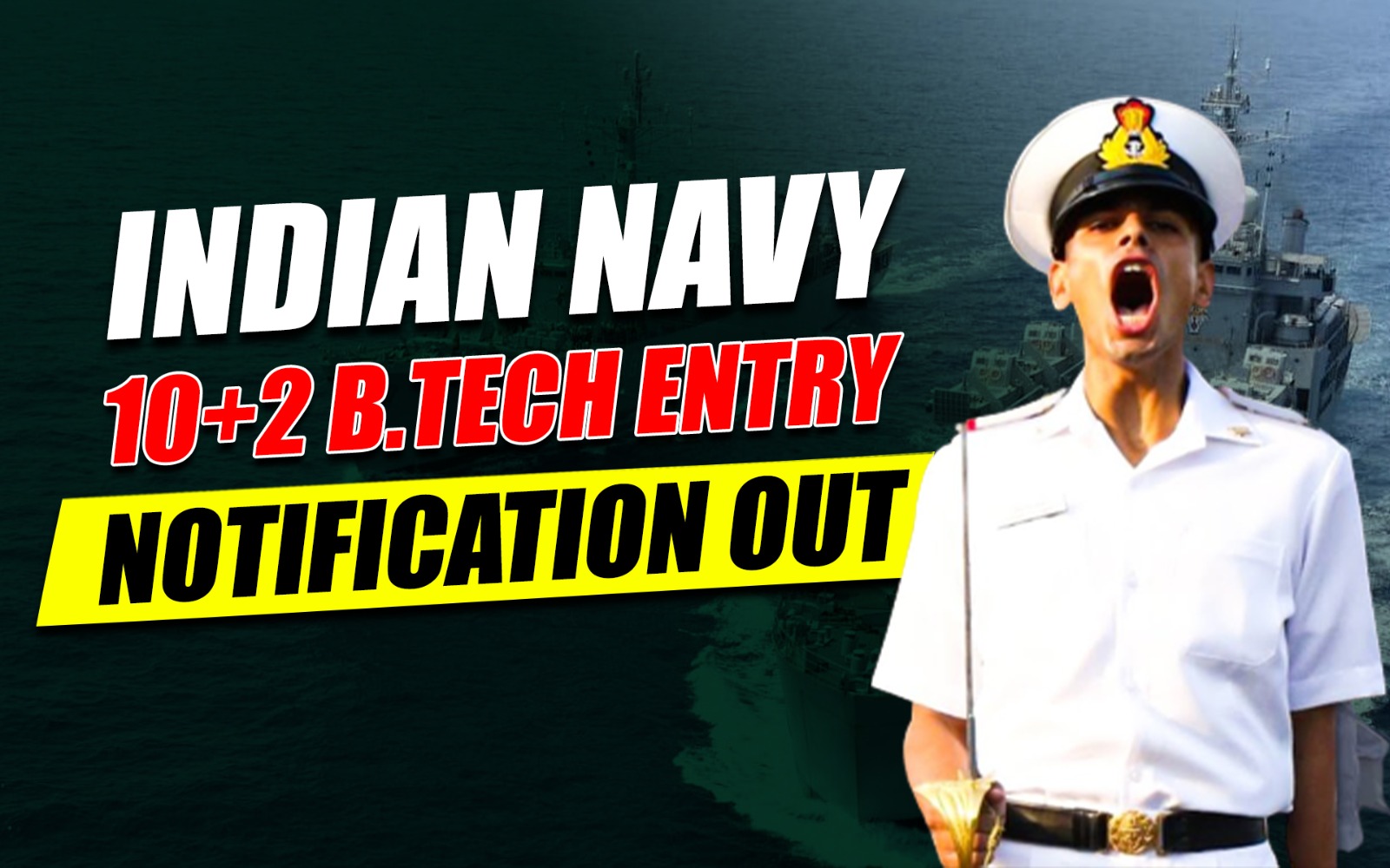 navy 10+2 btech notification