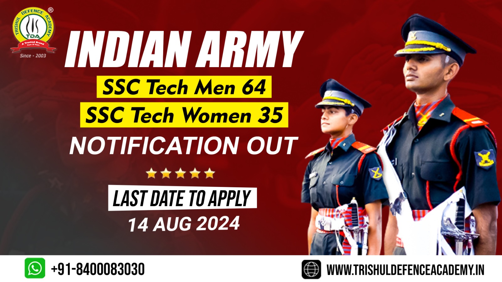 ssc tech men and women 2024 notification