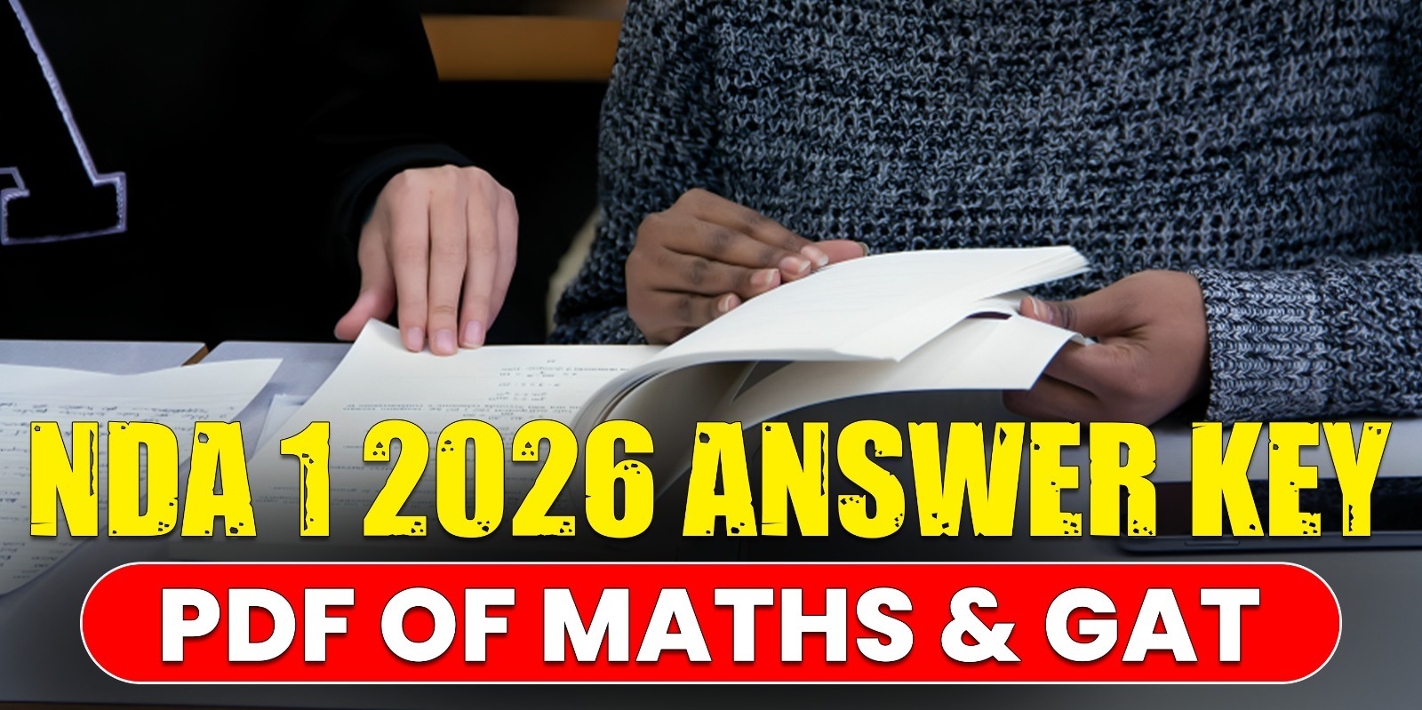 NDA 1 2026 Answer Key of Maths and GAT