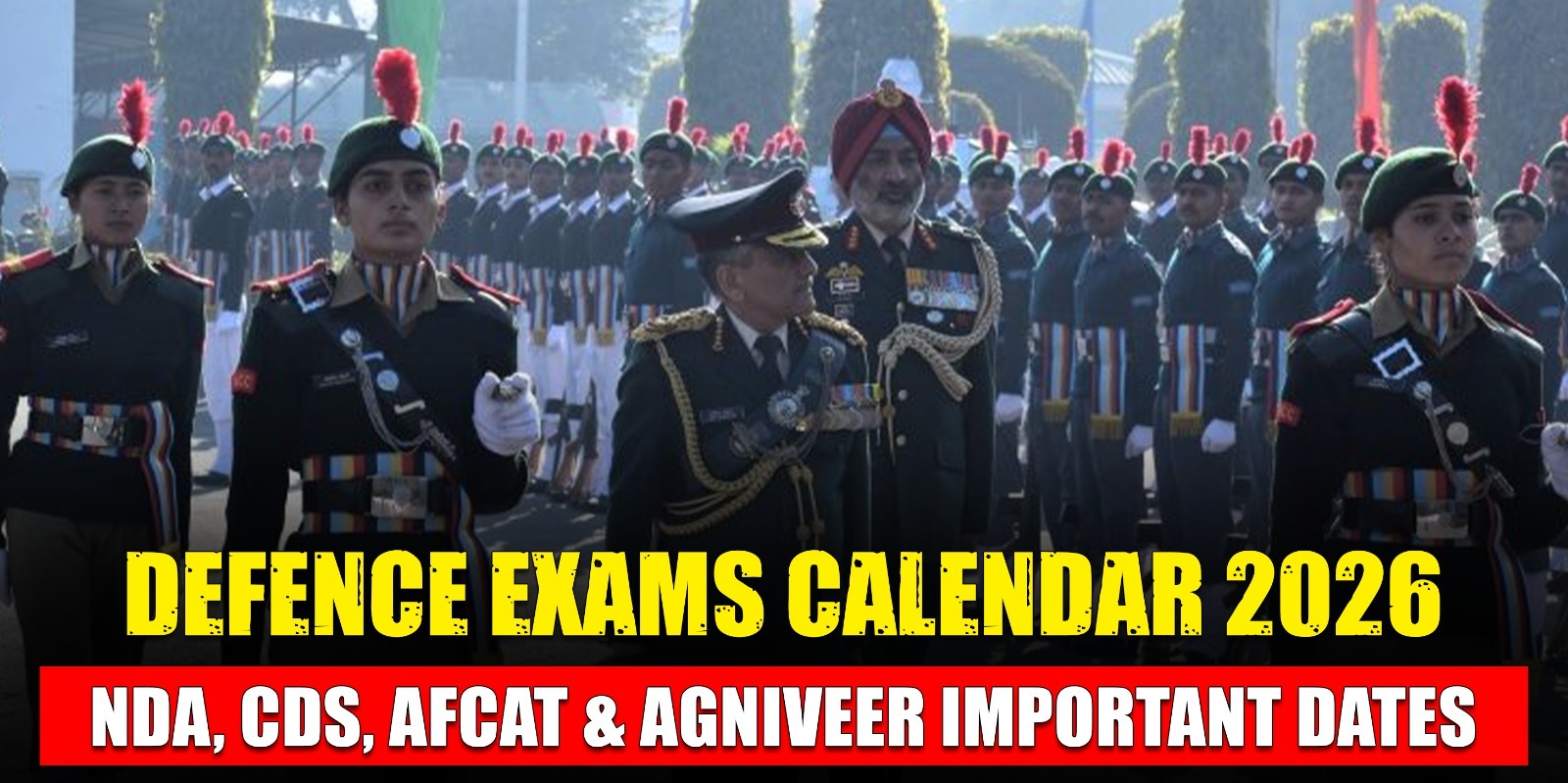 Defence Exams Calendar 2026