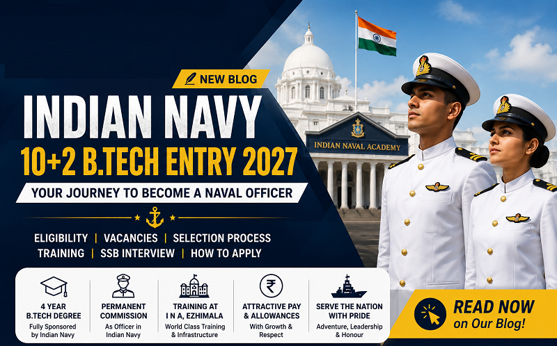 Indian Navy 10+2 B.Tech Cadet Entry 2027 Form Notification